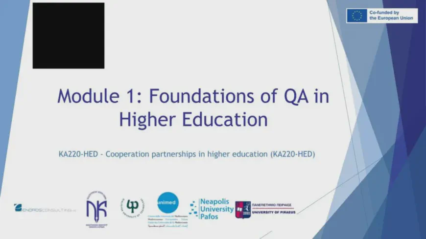E-QUALITY Training Course | Module 1 is underway: Foundations of QA in Higher Education